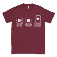 Burgundy save manual pedal diagram stick shift car lover t shirt Classic Tee - ArtMosaic