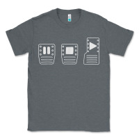 Charcoal Heather save manual pedal diagram stick shift car lover t shirt Classic Tee - ArtMosaic