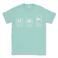 Seafoam save manual pedal diagram stick shift car lover t shirt Classic Tee - ArtMosaic