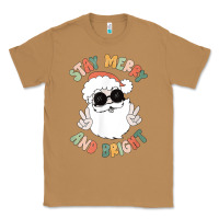 Toasted Coconut funny groovy stay merry and bright christmas santa claus t shirt Classic Tee - ArtMosaic