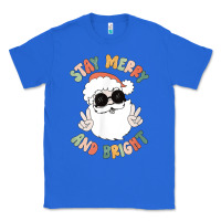True Royal funny groovy stay merry and bright christmas santa claus t shirt Classic Tee - ArtMosaic