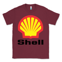 Burgundy Copy of shell gasoline Classic Tee - ArtMosaic