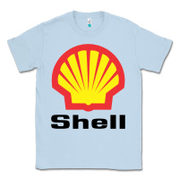 Dusty Blue Copy of shell gasoline Classic Tee - ArtMosaic