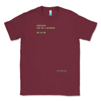 Burgundy The Matrix Everything Has A Beginning Green Font Classic Tee - ArtMosaic