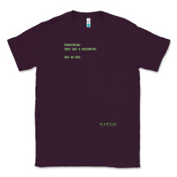 Plum The Matrix Everything Has A Beginning Green Font Classic Tee - ArtMosaic