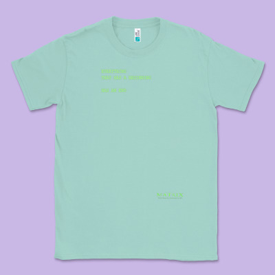 The Matrix Everything Has A Beginning Green Font Classic Tee Designed By Artmosaic