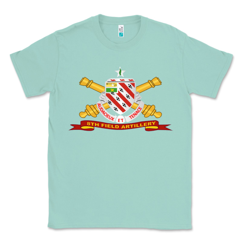 8th Field Artillery W Br   Ribbon 8th Field Artillery W Br Ribbon Classic Tee by ArtMosaic | Teevron