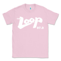 Bubblegum Pink The Loop 97.9 Illinois Radio Classic Tee - ArtMosaic