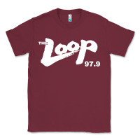Burgundy The Loop 97.9 Illinois Radio Classic Tee - ArtMosaic