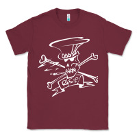 Burgundy slash Classic Tee - ArtMosaic