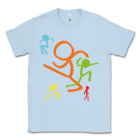 Dusty Blue alan becker gaming gift Classic Tee - ArtMosaic