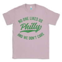 Lilac philly no one likes us and we don't care green text tank top Classic Tee - ArtMosaic