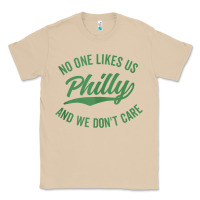 Mushroom philly no one likes us and we don't care green text tank top Classic Tee - ArtMosaic