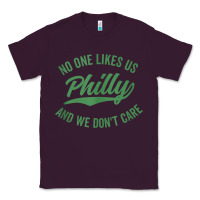 Plum philly no one likes us and we don't care green text tank top Classic Tee - ArtMosaic