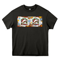 Asphalt When You're Dead Inside But It's Christmas Hippie Skeleton Santa Heavy Core Tee - Artiststas