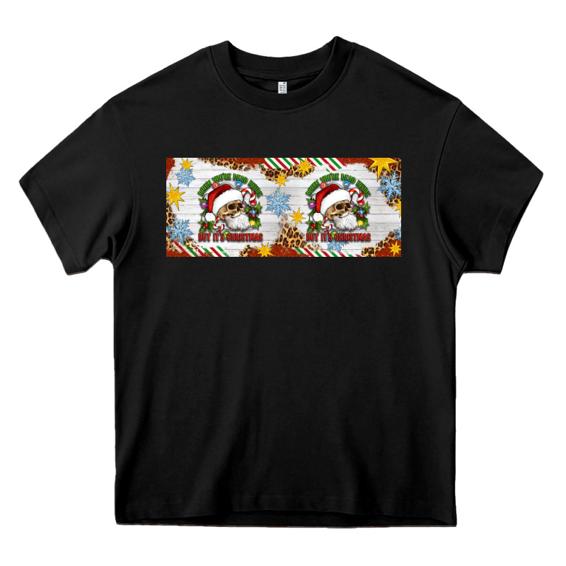 When You're Dead Inside But It's Christmas Hippie Skeleton Santa Heavy Core Tee by Artiststas | Teevron