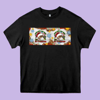 When You're Dead Inside But It's Christmas Hippie Skeleton Santa Heavy Core Tee Designed By Artiststas