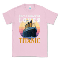 Bubblegum Pink ship just a girl who loves titanic boat titanic girls woman t shirt Classic Tee - ArtMosaic
