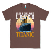 Chestnut ship just a girl who loves titanic boat titanic girls woman t shirt Classic Tee - ArtMosaic