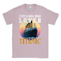 Lilac ship just a girl who loves titanic boat titanic girls woman t shirt Classic Tee - ArtMosaic