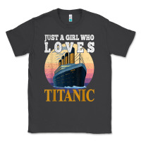 Smoke ship just a girl who loves titanic boat titanic girls woman t shirt Classic Tee - ArtMosaic