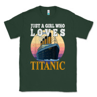 Sports Green ship just a girl who loves titanic boat titanic girls woman t shirt Classic Tee - ArtMosaic