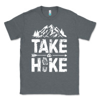 Charcoal Heather take hike Classic Tee - ArtMosaic