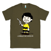 Army Green charlie brownson Classic Tee - ArtMosaic