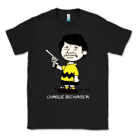 Black charlie brownson Classic Tee - ArtMosaic