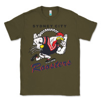 Army Green roosters-sydney city Classic Classic Tee - ArtMosaic
