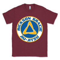 Burgundy rickson gracie jiu jitsu Classic Tee - ArtMosaic