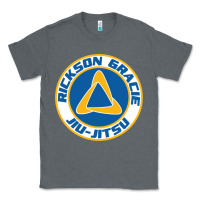 Charcoal Heather rickson gracie jiu jitsu Classic Tee - ArtMosaic