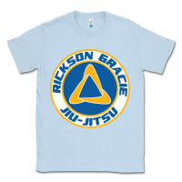 Dusty Blue rickson gracie jiu jitsu Classic Tee - ArtMosaic