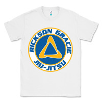 White rickson gracie jiu jitsu Classic Tee - ArtMosaic
