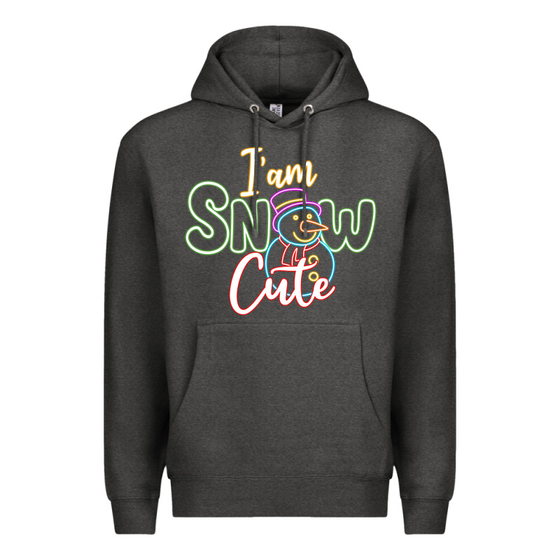 T Am Snow Cute Premium Hoodie by CowhideDigitalArt | Teevron