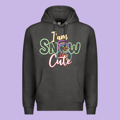 T Am Snow Cute Premium Hoodie Designed By Cowhidedigitalart