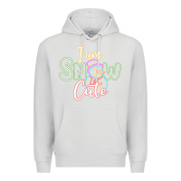 Dove Grey T am SNOW CUTE Premium Hoodie - CowhideDigitalArt