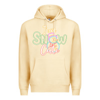 Pina Colada T am SNOW CUTE Premium Hoodie - CowhideDigitalArt