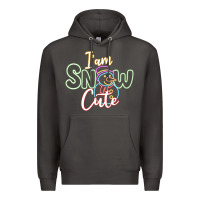 Smoke T am SNOW CUTE Premium Hoodie - CowhideDigitalArt
