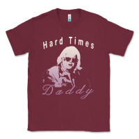 Burgundy Hard Times Daddy Classic Tee - trangStudio