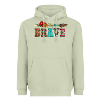 Matcha brave and aztec wood sunflower with arrow Heavyweight Hoodie - Artiststas