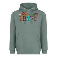 Sage brave and aztec wood sunflower with arrow Heavyweight Hoodie - Artiststas