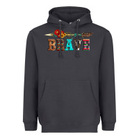 Smoke brave and aztec wood sunflower with arrow Heavyweight Hoodie - Artiststas