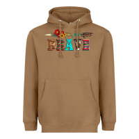 Toasted Coconut brave and aztec wood sunflower with arrow Heavyweight Hoodie - Artiststas