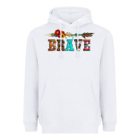 Brave And Aztec Wood Sunflower With Arrow Heavyweight Hoodie | Teevron
