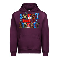 Mauve Wine sweet land of liberty Urban Hoodie - AdoDesignShop