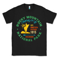 Black womens rocky mountain national park hiking travel souvenir novelty v n Classic Tee - trangStudio