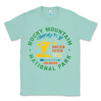 Seafoam womens rocky mountain national park hiking travel souvenir novelty v n Classic Tee - trangStudio