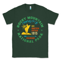 Sports Green womens rocky mountain national park hiking travel souvenir novelty v n Classic Tee - trangStudio