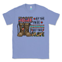 Colony Blue home of the free beacause of the brave Classic Tee - CowhideDigitalArt